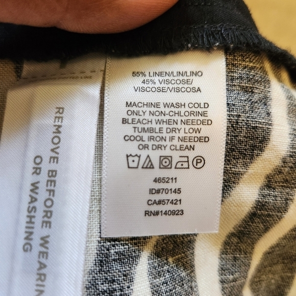 ANN TAYLOR LOFT PULL ON LINEN BLEND SHORTS WITH POCKETS SIZE M - Picture 4 of 4